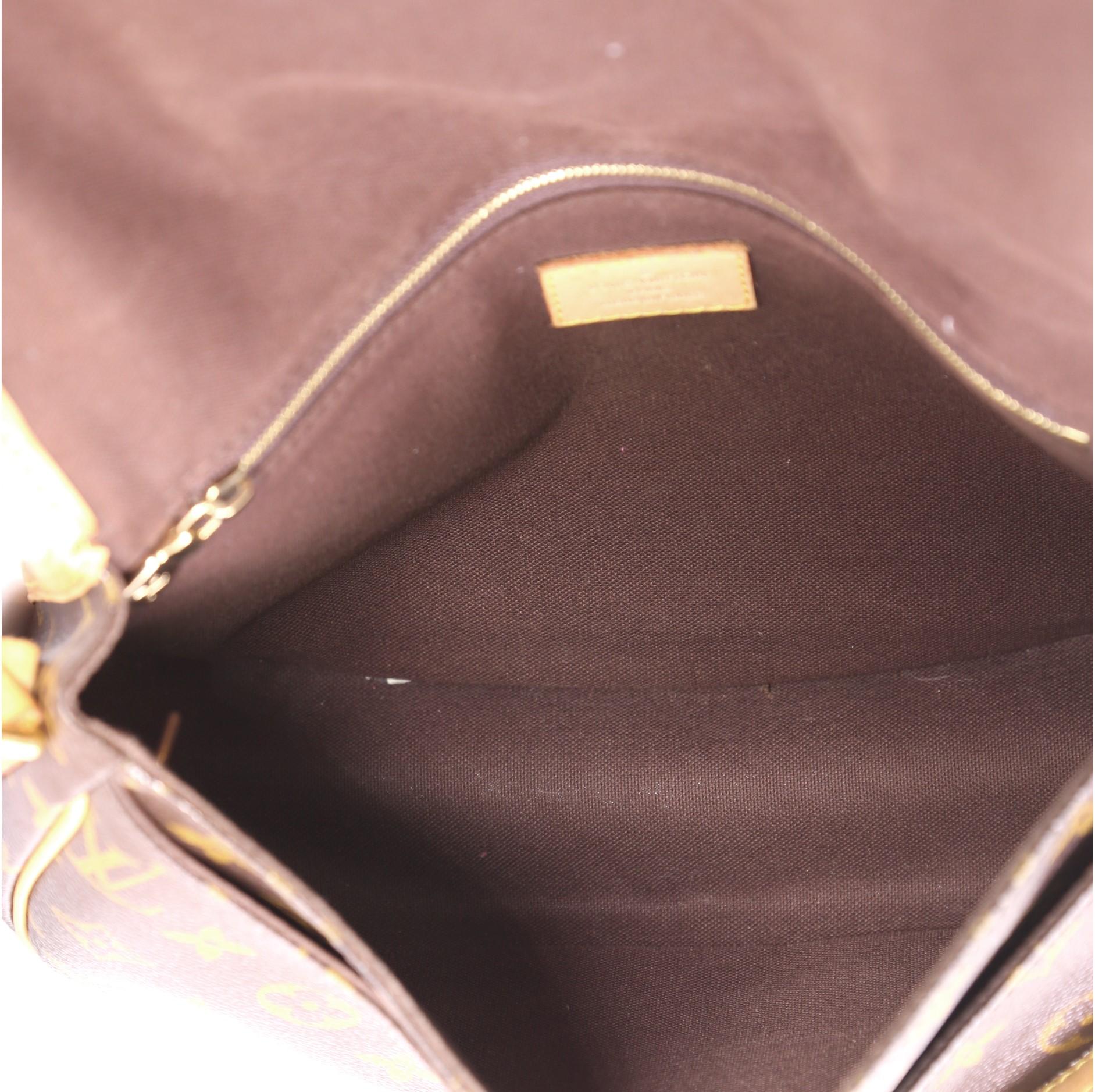 Louis Vuitton Menilmontant Handbag Monogram Canvas PM 4