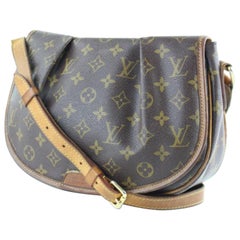 Used Louis Vuitton Menilmontant Messenger Pm 5le0110 Coated Canvas Cross Body Bag