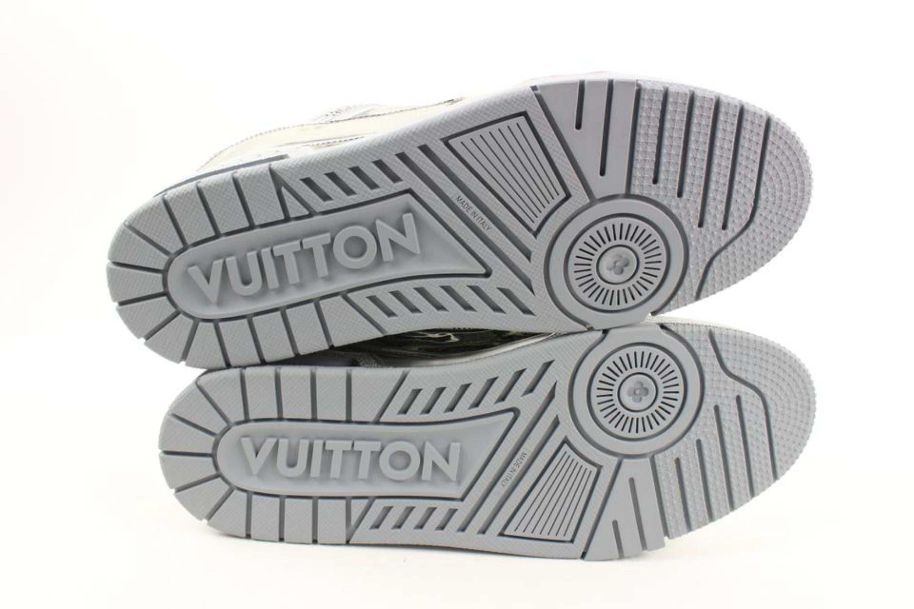 Louis Vuitton Herren 10 US Virgil Abloh Silver Mirror Sneaker  124lv4 im Angebot 7