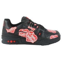 Louis Vuitton Men's 10 US Virgil Abloh x Nigo LV Made Heart Trainer 123lv20