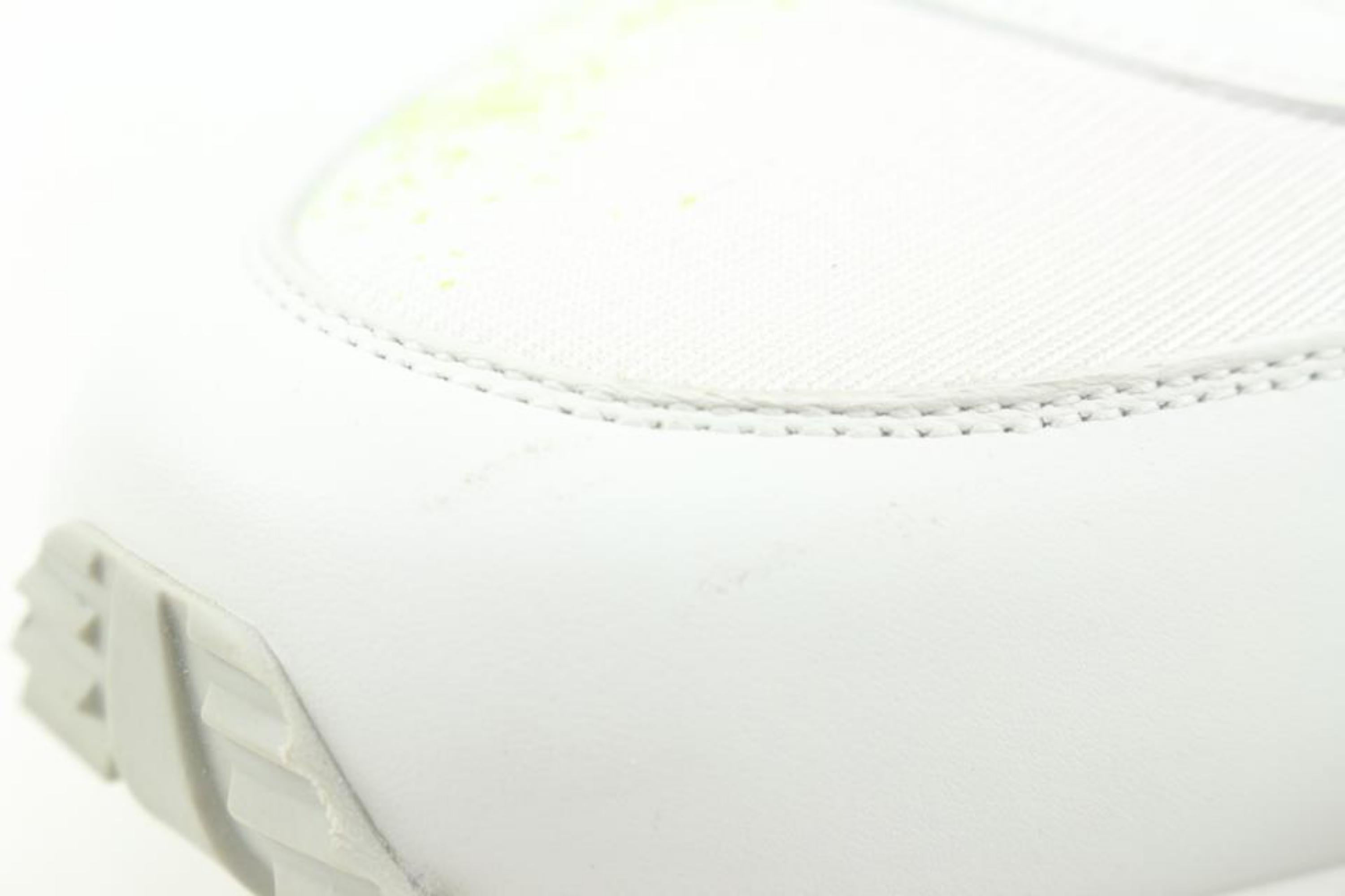 Louis Vuitton Men's 10 US White x Yellow Gradient LV Run Away Sneaker 32lv21s 4