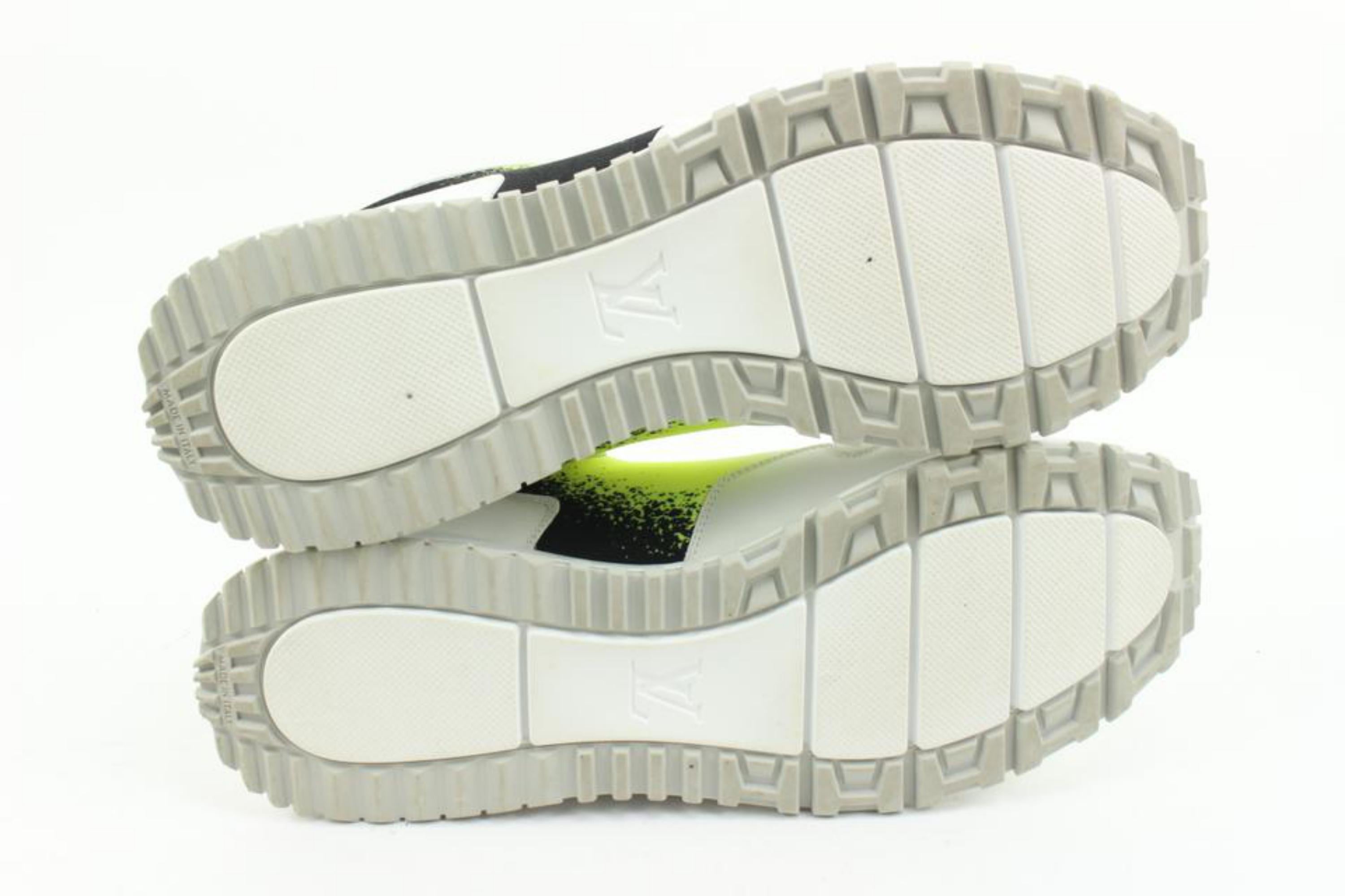 Louis Vuitton Men's 10 US White x Yellow Gradient LV Run Away Sneaker 32lv21s 5