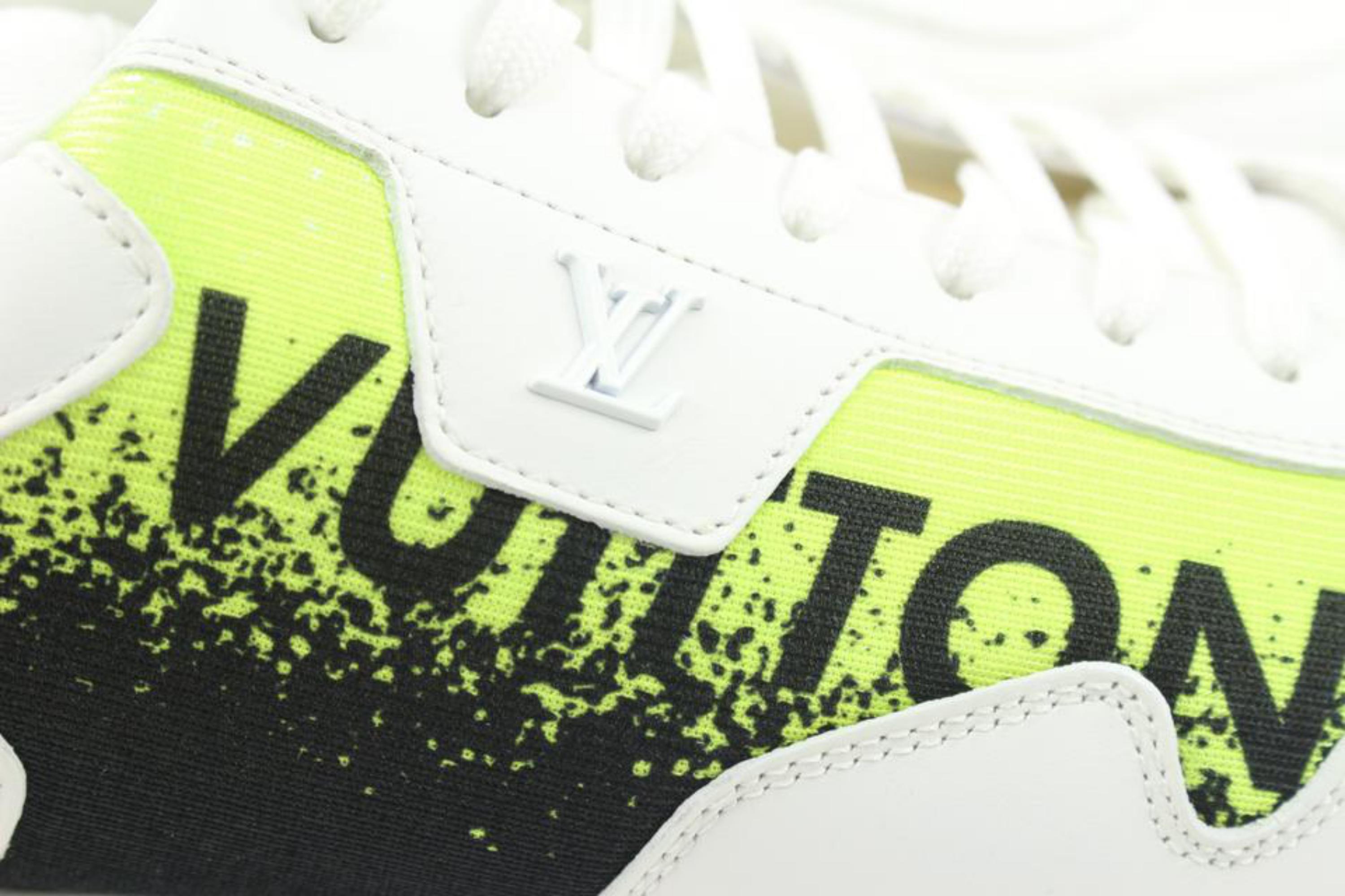 Louis Vuitton Men's 10 US White x Yellow Gradient LV Run Away Sneaker 32lv21s 6
