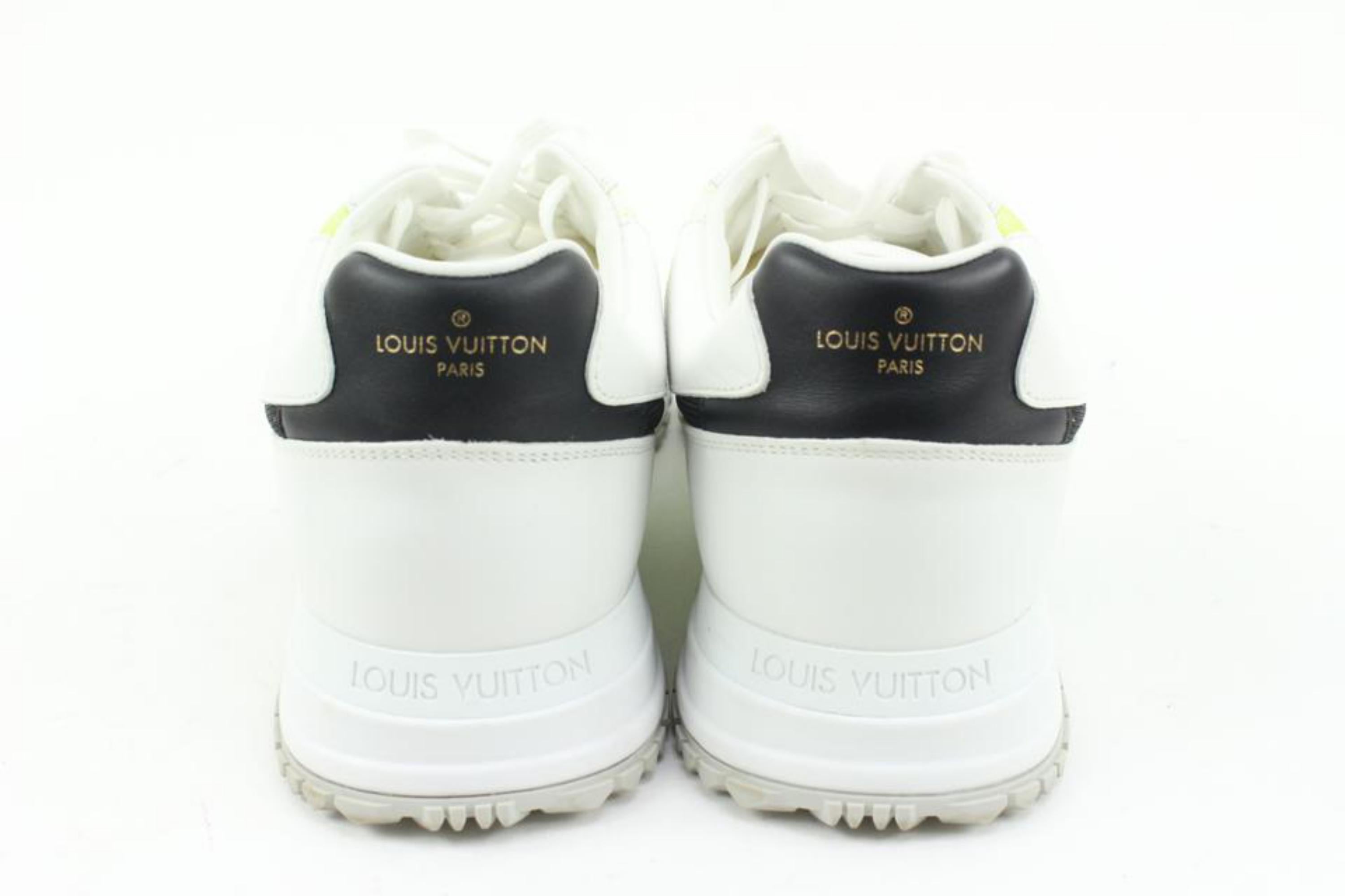 Louis Vuitton Men's 10 US White x Yellow Gradient LV Run Away Sneaker 32lv21s 2