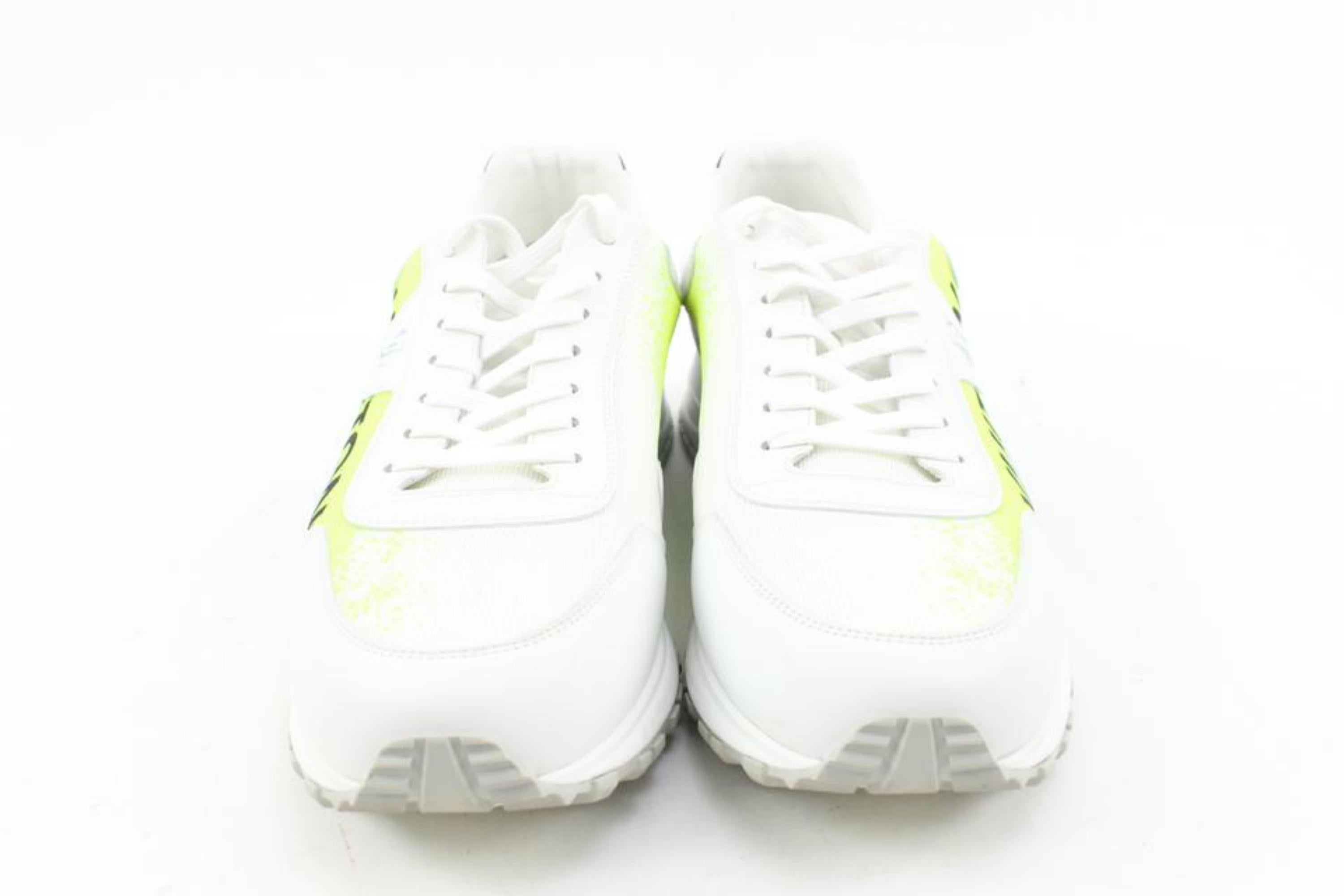 Louis Vuitton Men's 10 US White x Yellow Gradient LV Run Away Sneaker 32lv21s 3