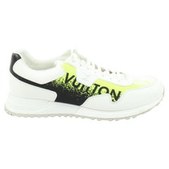 Used Louis Vuitton Men's 10 US White x Yellow Gradient LV Run Away Sneaker 32lv21s