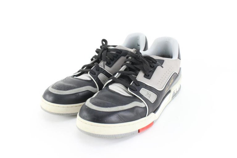 Louis Vuitton Limited Men's US 9 Virgil Abloh Black x White Trainer Sneaker  at 1stDibs