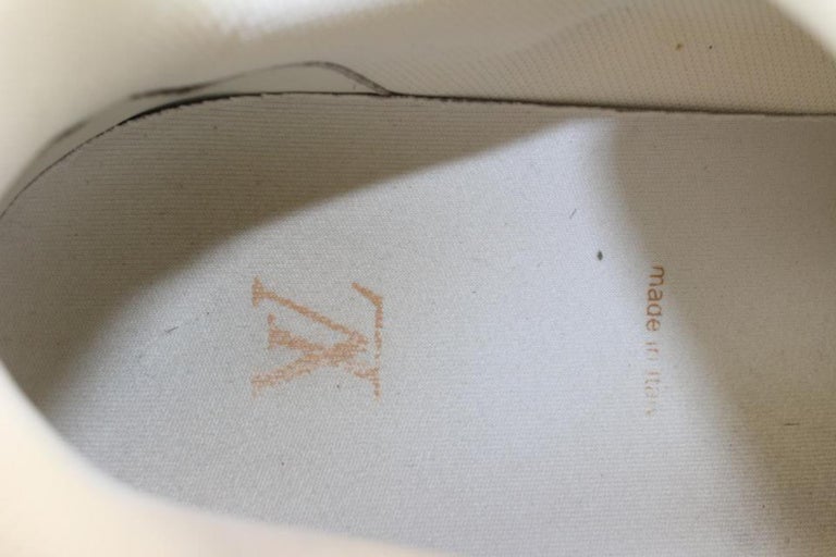 Louis Vuitton Mens 11 Virgil Abloh Tin Foil Silver Beige Tan Trainer  Sneaker at 1stDibs