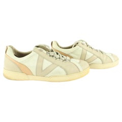 Used Louis Vuitton Men's 12 US Beige x Ivory Rennes Sneaker 1224lv33