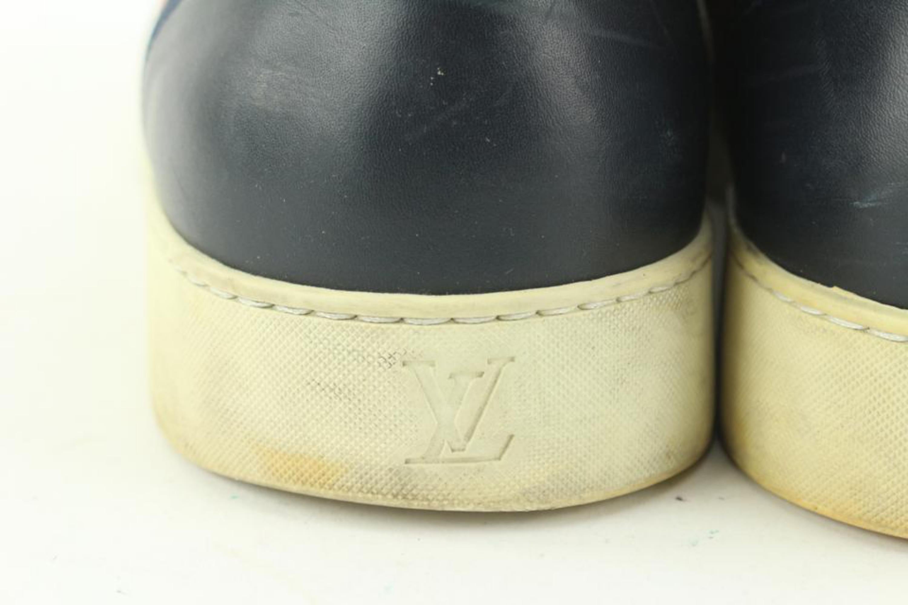 Louis Vuitton Men's 13 US Navy x White x Red Rennes Sneaker 1224lv35 For Sale 2