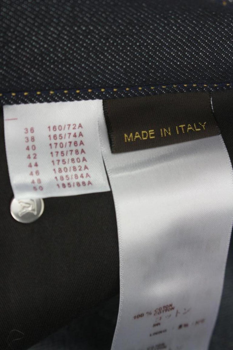 Women's Louis Vuitton Men's 28 Navy Denim Jeans 1222lv31 For Sale