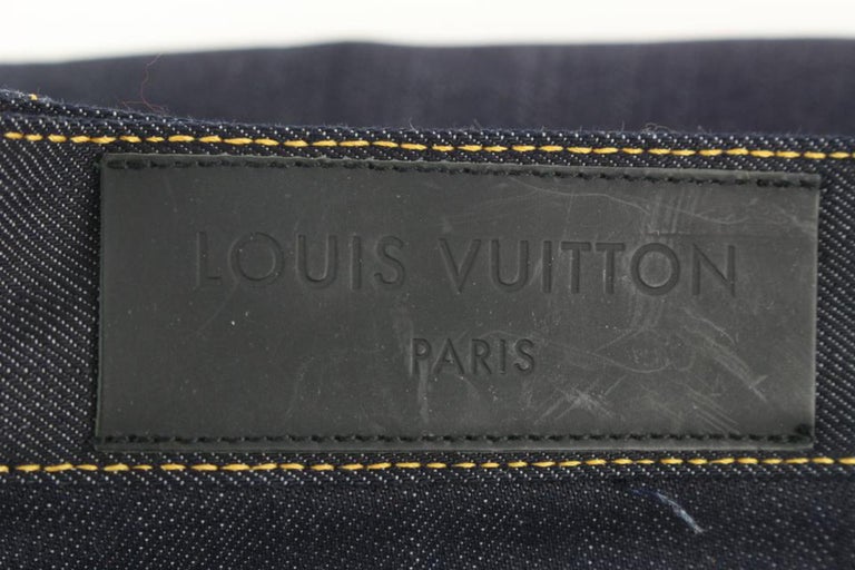 Louis Vuitton Men's 28 Navy Denim Jeans 1222lv31 For Sale 3