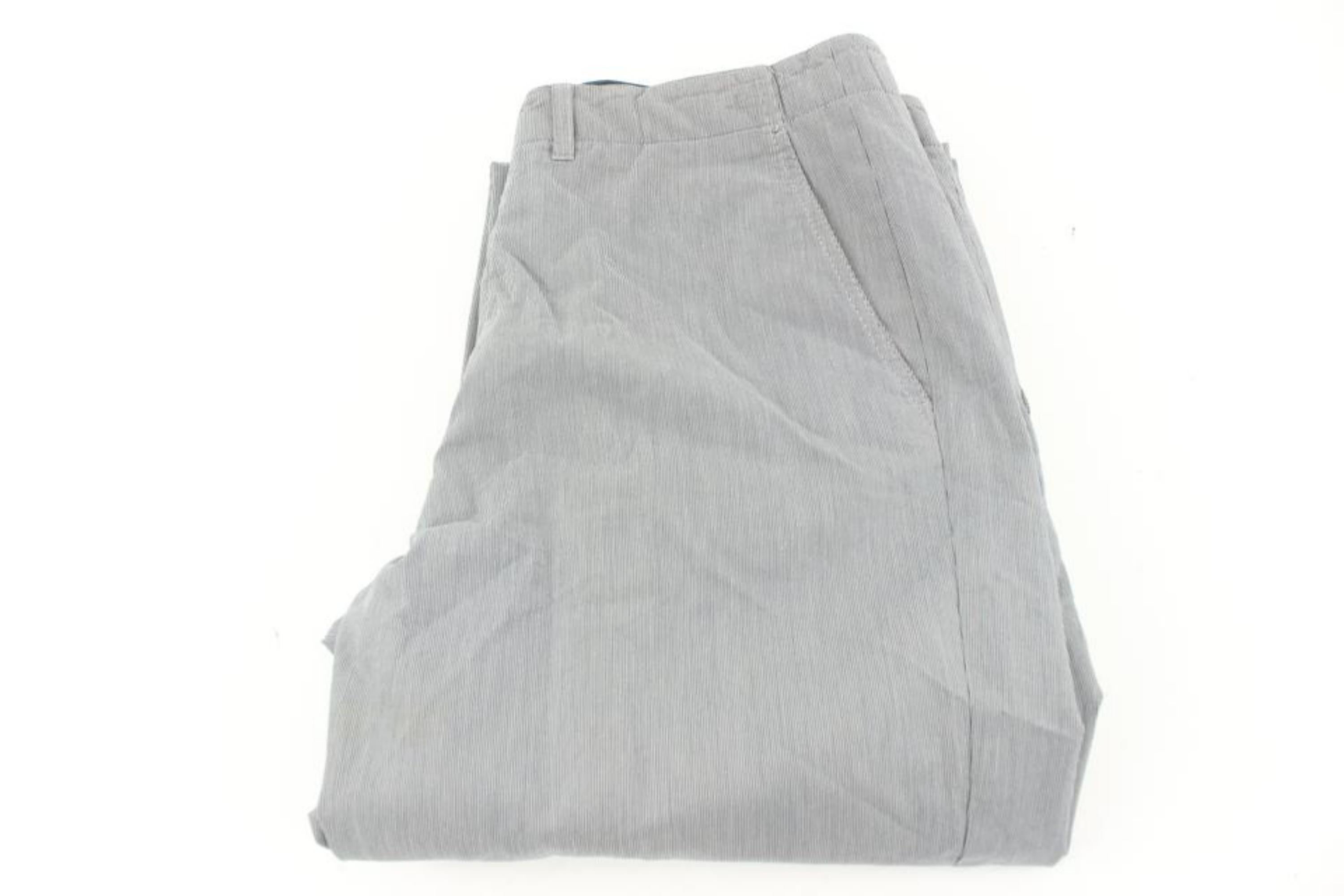 Louis Vuitton Men's 30 Grey Pants 125lv25 In Good Condition For Sale In Dix hills, NY