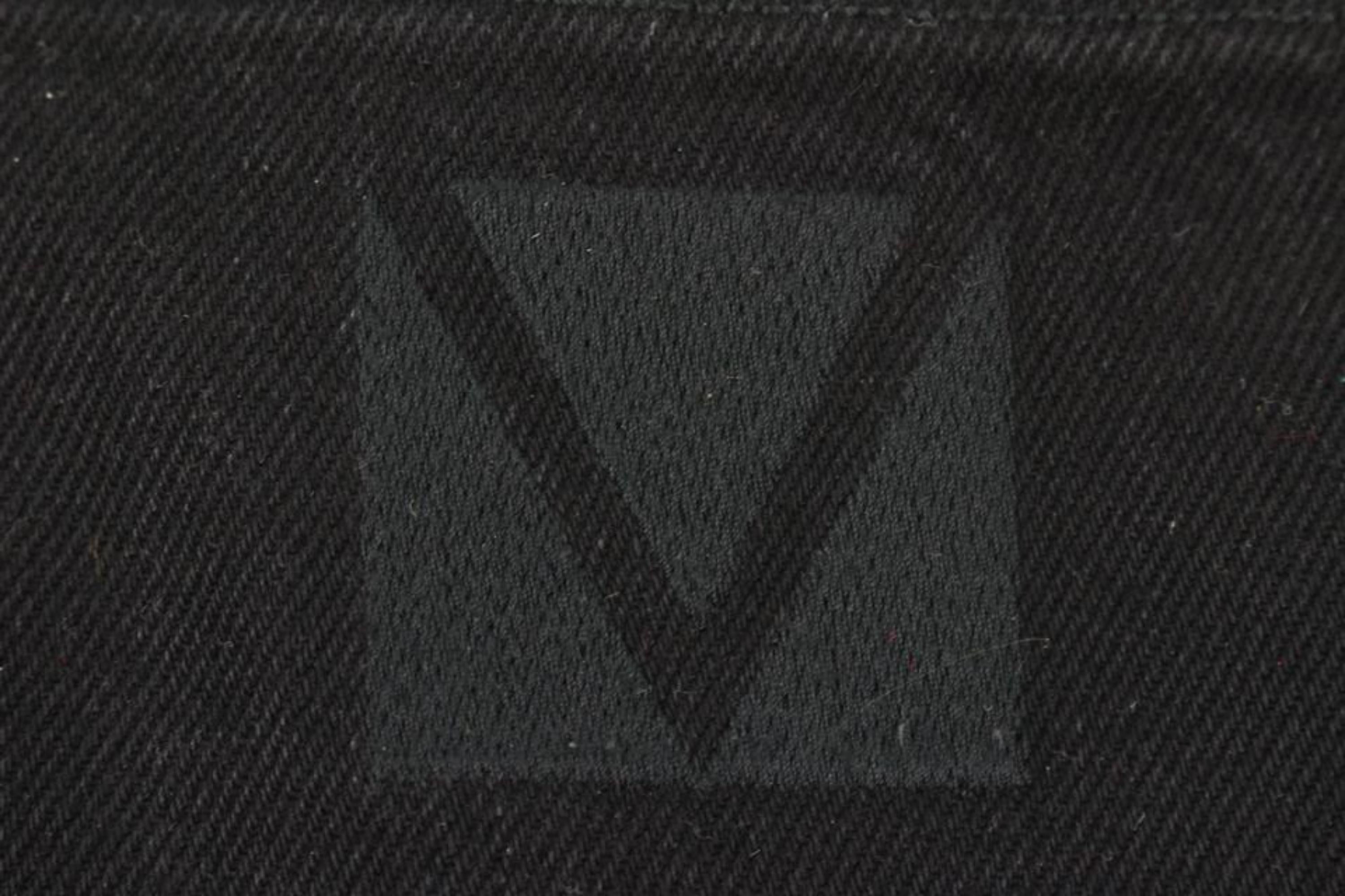 Louis Vuitton Herren 40 US Schwarz Denim Gaston V LV Jeans 118lv45 im Zustand „Gut“ im Angebot in Dix hills, NY