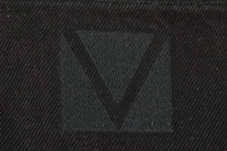 Louis Vuitton black straight leg mens denim pants - BOPF