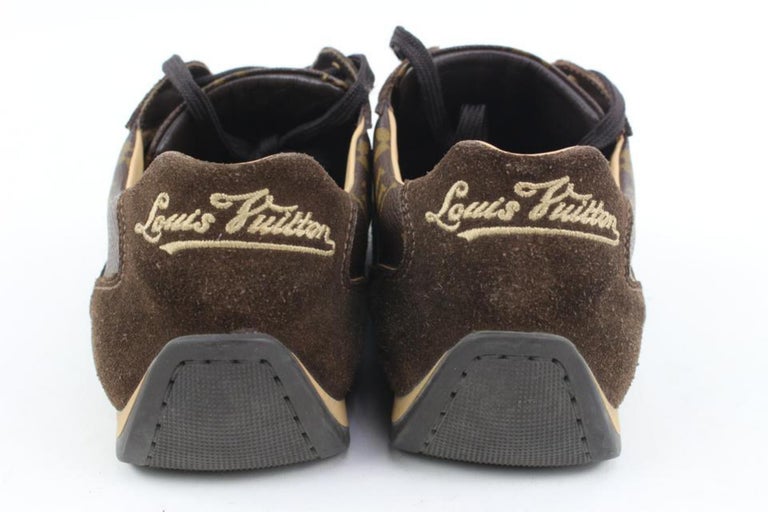 Louis Vuitton Monogram Mens Sneakers, Brown, 10.0