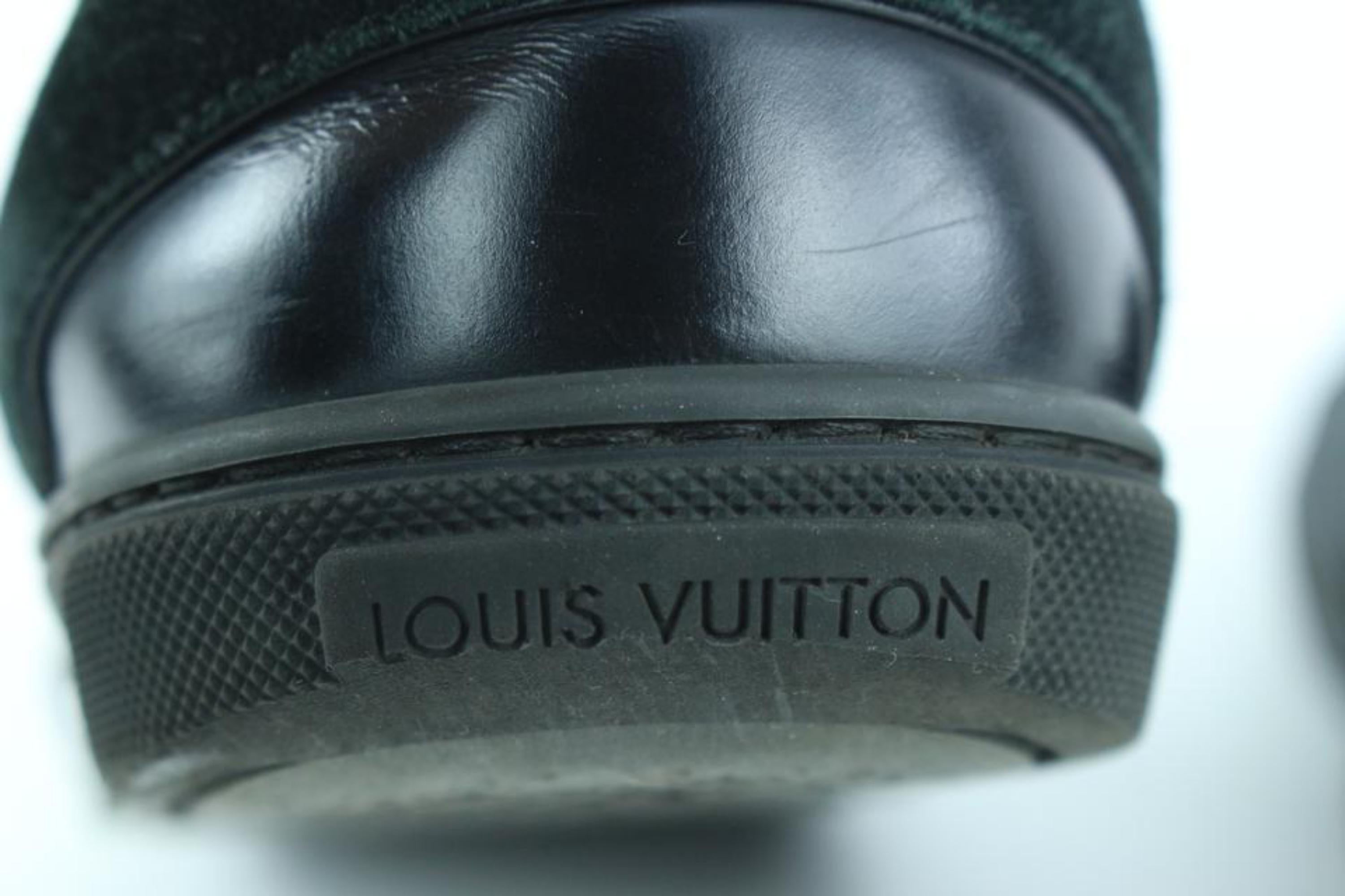 Louis Vuitton Men's 7 US Damier Graphite Nylon Punchy Low Top Sneaker 112lv27 For Sale 1