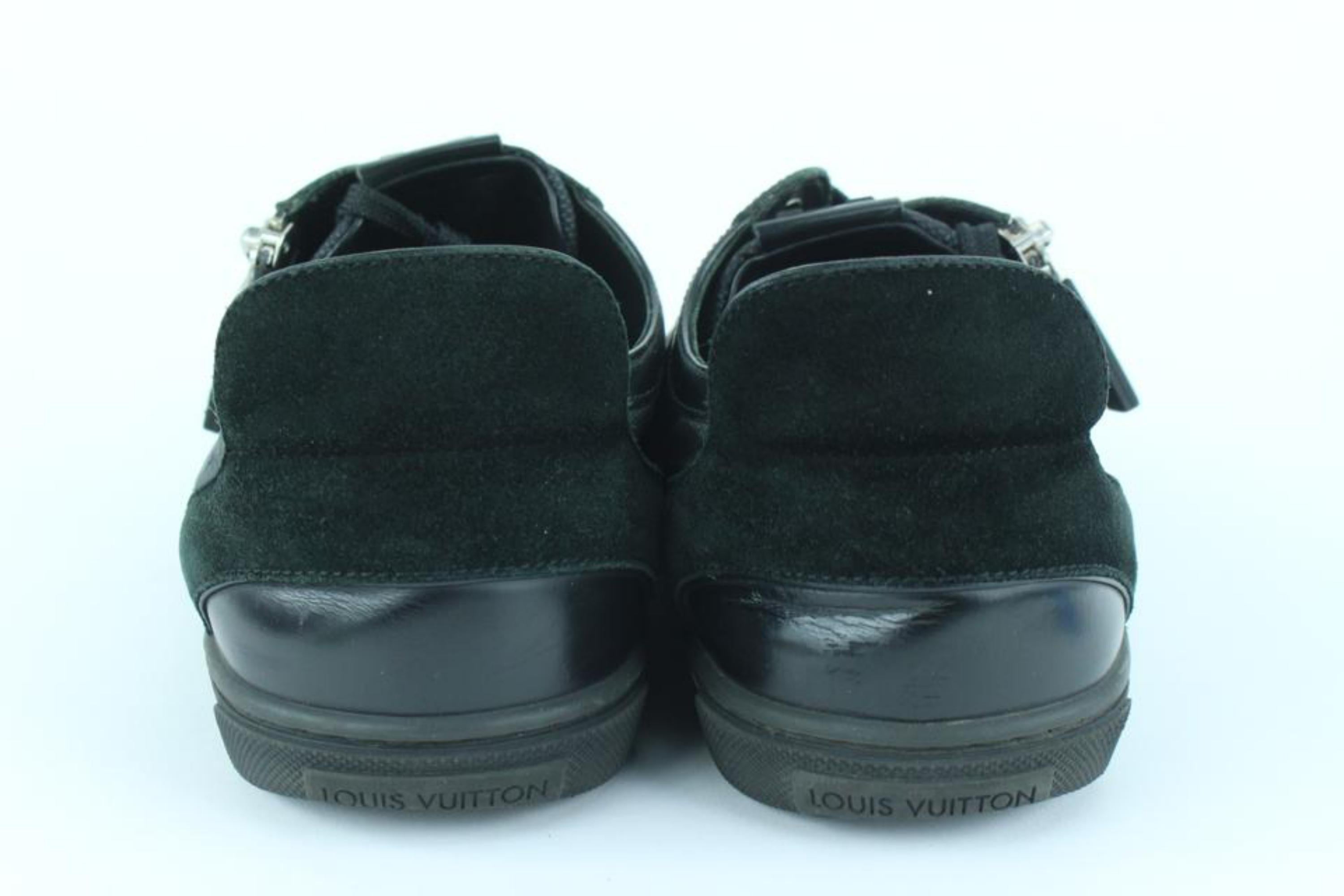 Louis Vuitton Men's 7 US Damier Graphite Nylon Punchy Low Top Sneaker 112lv27 For Sale 2