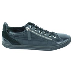 Used Louis Vuitton Men's 7 US Damier Graphite Nylon Punchy Low Top Sneaker 112lv27