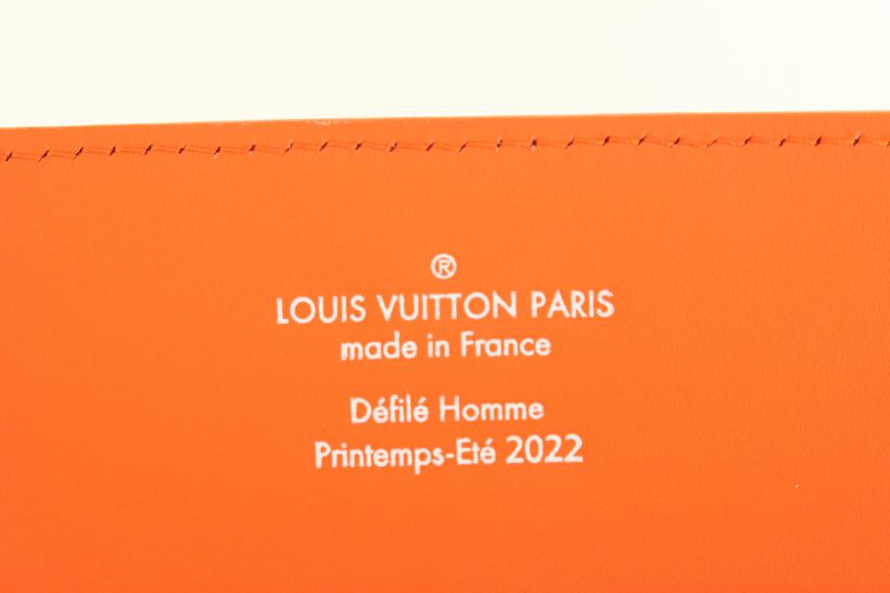 Louis Vuitton Men's 7.5 Virgil Abloh Damier Azur Monogram Air Force 1 0L6 1