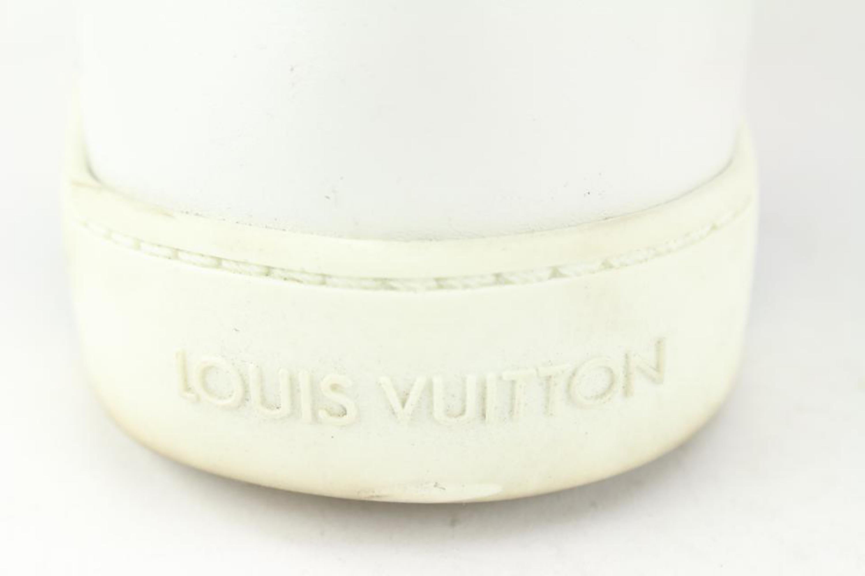 Blanc Baskets Louis Vuitton en cuir Damier Infini blanc vert et blanc pour homme 1117lv8, taille 8,5 US en vente