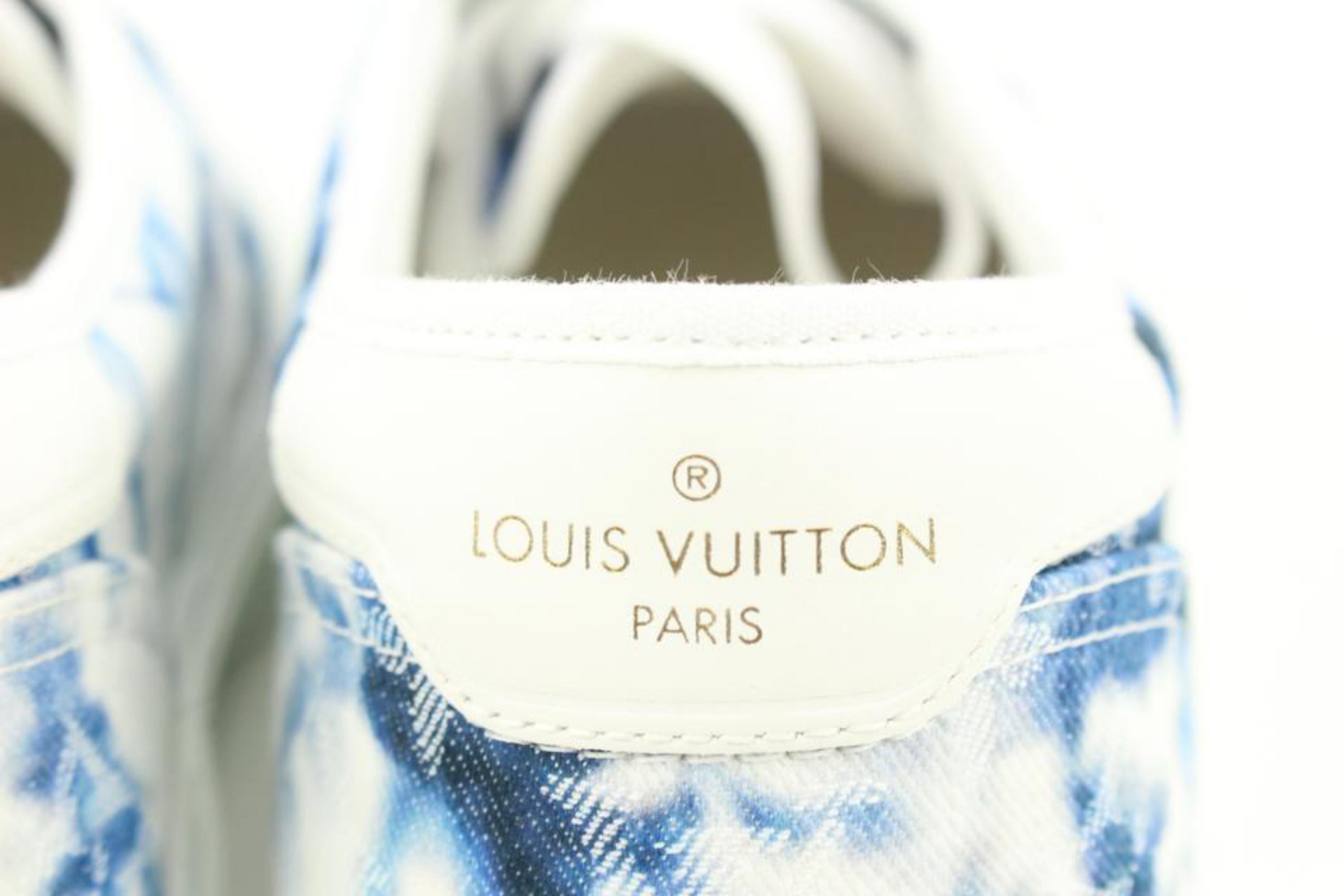 Louis Vuitton Men's 8.5 US Trocadero Richilieu Monogram Tie Dye Sneaker s27lv98 1