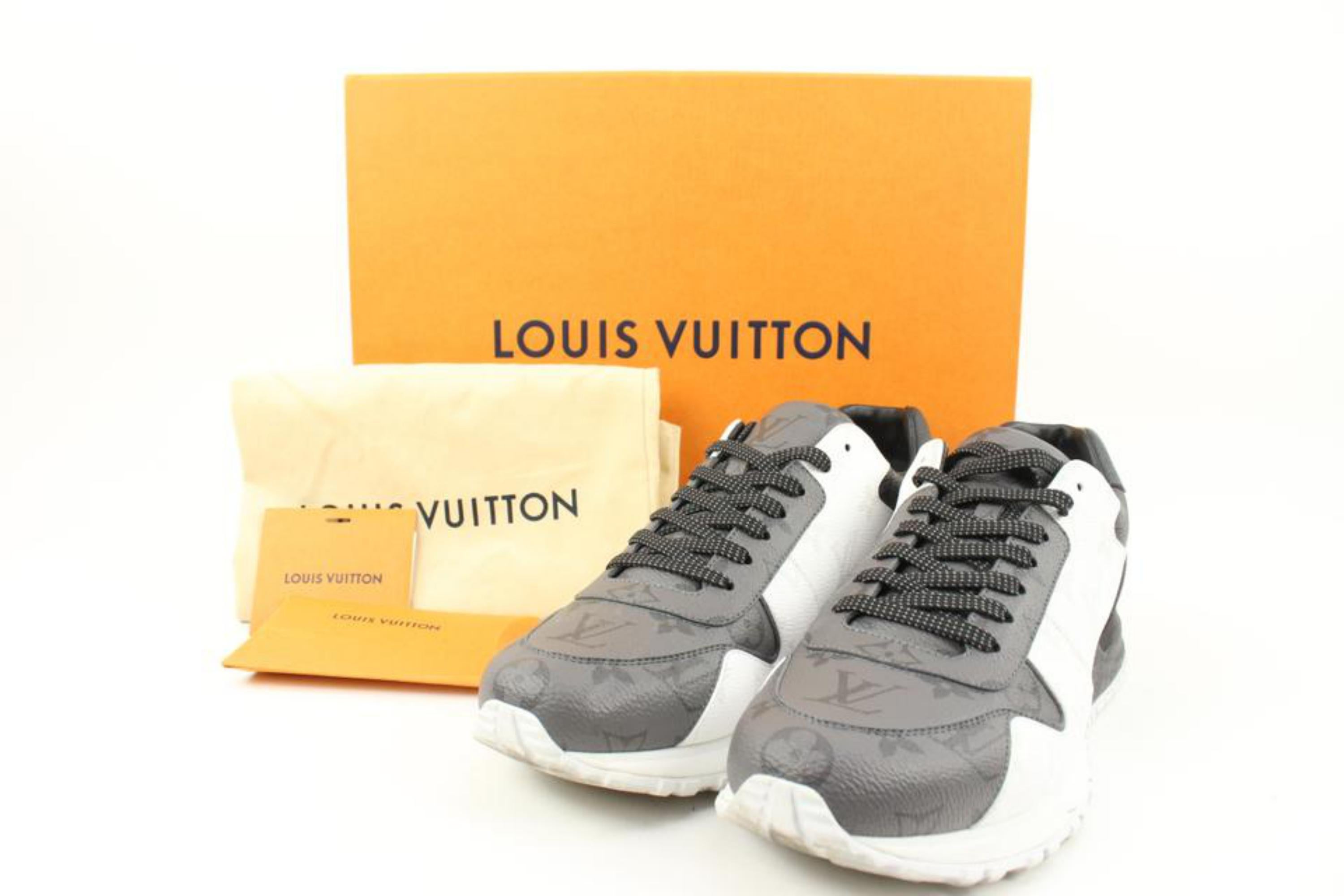 LOUIS VUITTON Mix Materials Monogram Mens LV Trainer Sneakers 8.5