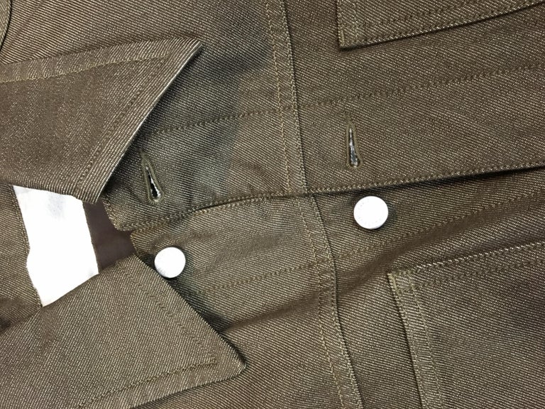 lv green denim jacket