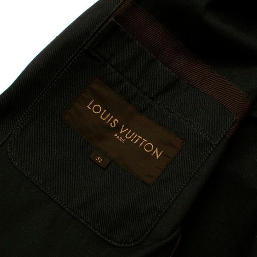 Louis Vuitton Mens Grey Cotton Jacket - Size FR 52 For Sale 1