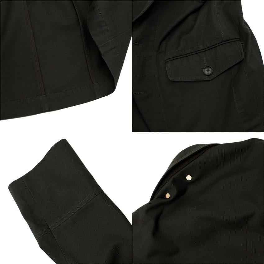 Louis Vuitton Mens Grey Cotton Jacket - Size FR 52 For Sale 2