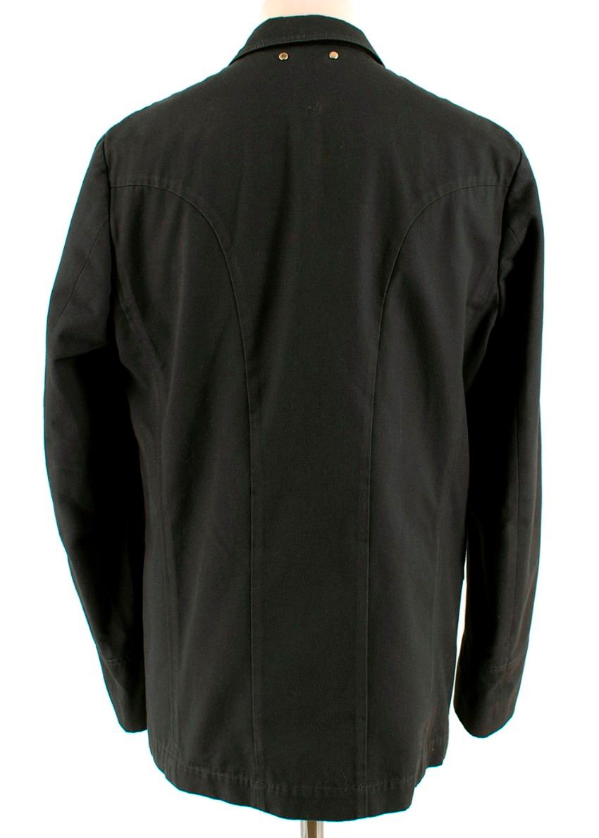 Black Louis Vuitton Mens Grey Cotton Jacket - Size XL - FR 52
