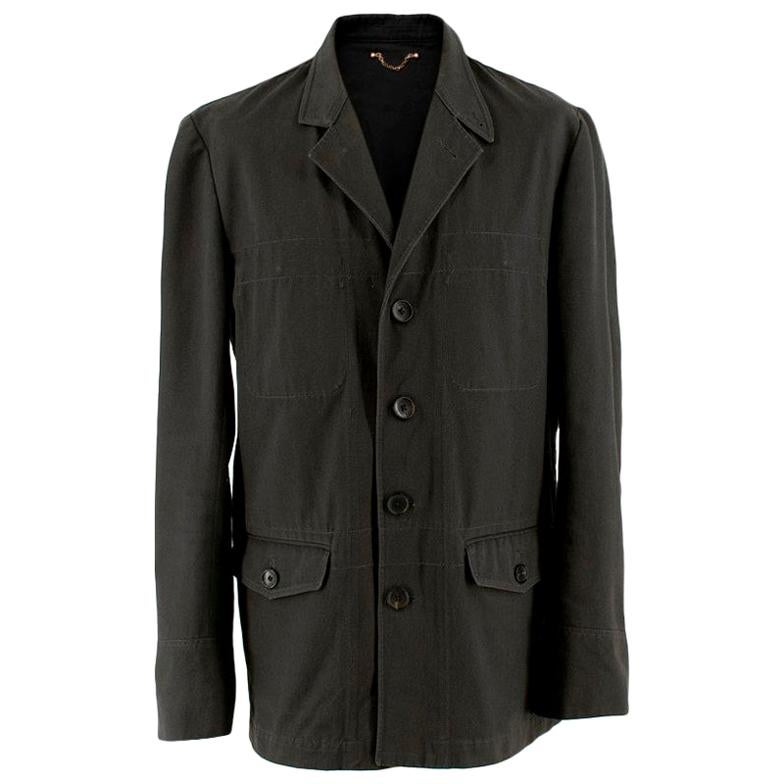 Louis Vuitton Mens Grey Cotton Jacket - Size XL - FR 52