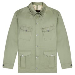 Giacca safari da uomo Louis Vuitton color cachi, anni 2000, cotone, taglia XL, ottime condizioni
