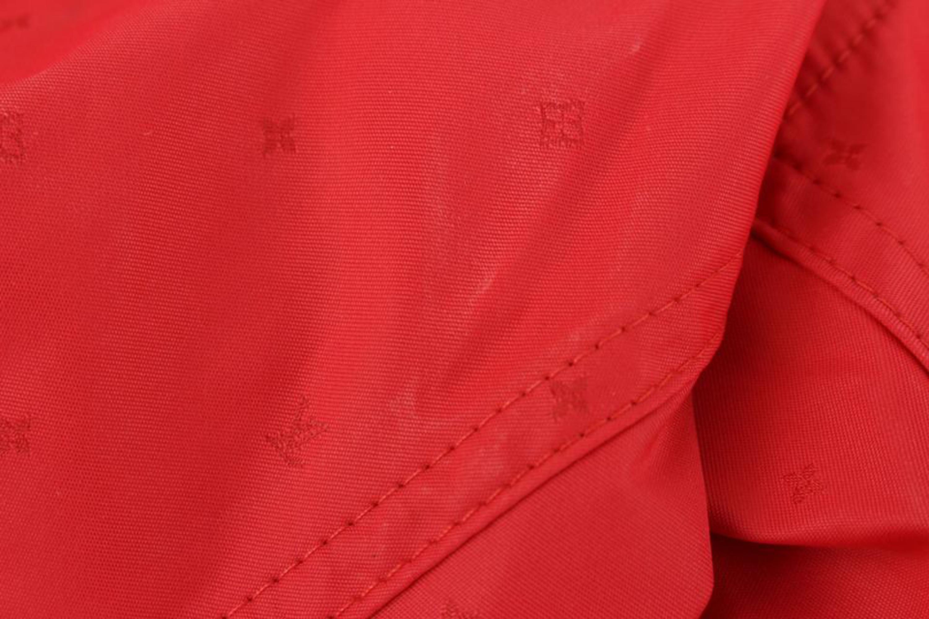 Louis Vuitton Men's L Red Brown Garnet LVSE Monogram Zip Through Sweater 121l  5