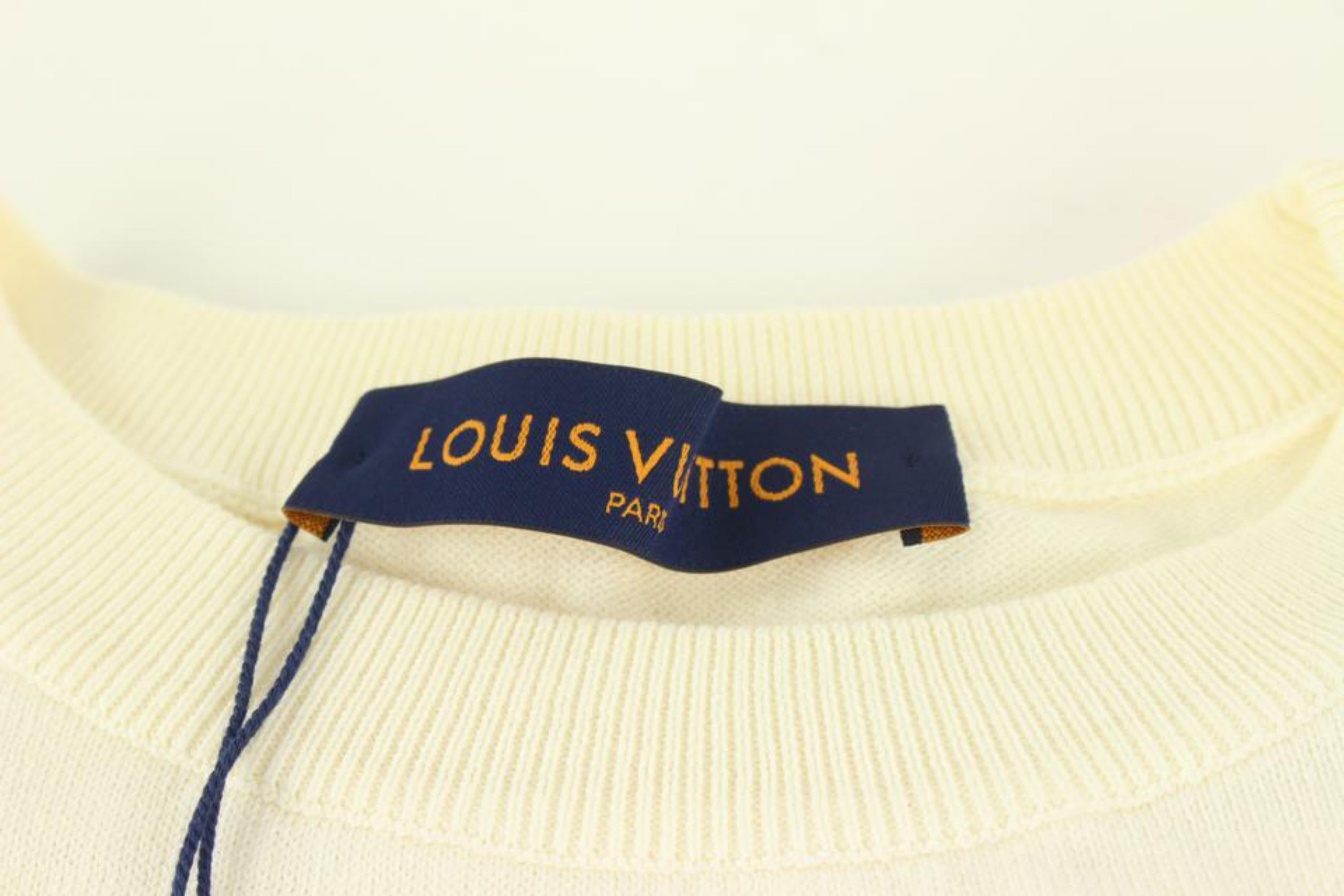 Louis Vuitton Men's L Virgil Abloh Nigo LV Made Intarsia Knit Duck Crewneck 1215 For Sale 3