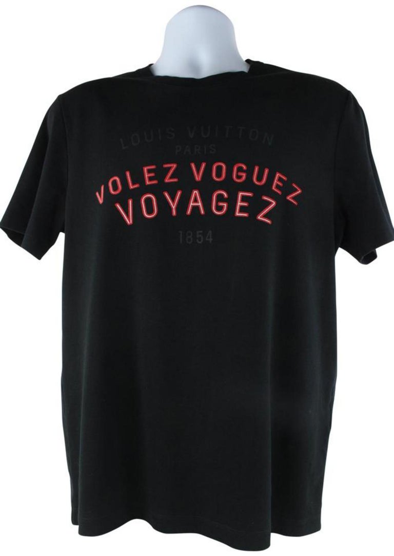 Louis Vuitton, Shirts, Copy Louis Vuitton T Shirt Mens Large Very Nice  Great Deal Black Orange Grey