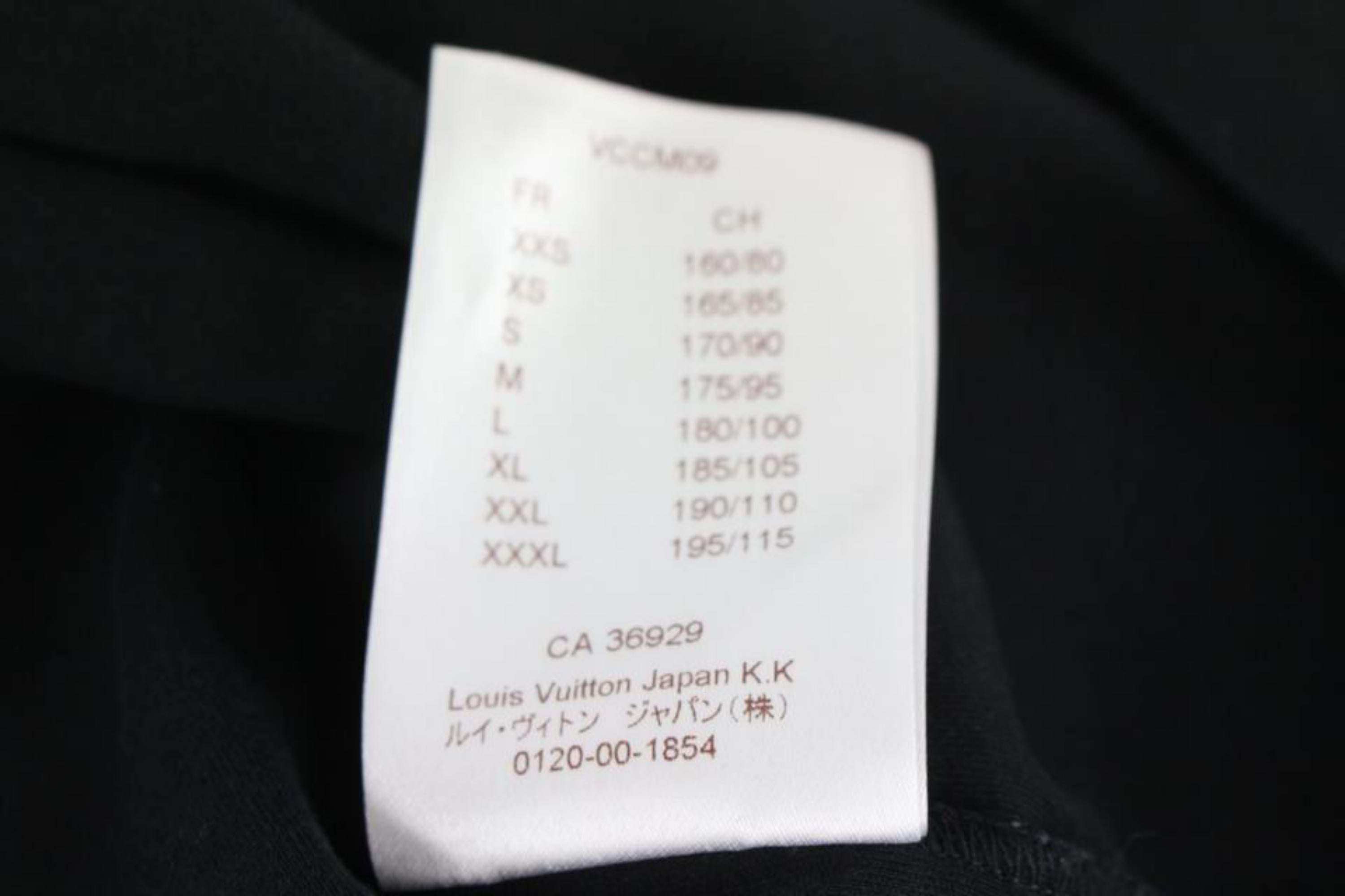 Camiseta grande para hombre Louis Vuitton Negro x Rojo Volez Voguez Voyagez Camiseta 1116lv35 en Excelente estado para la venta en Dix hills, NY