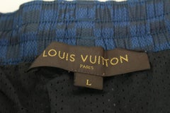Louis Vuitton Men's Large Blue Damier Board Shorts Bathing Suit Swim 125lv29