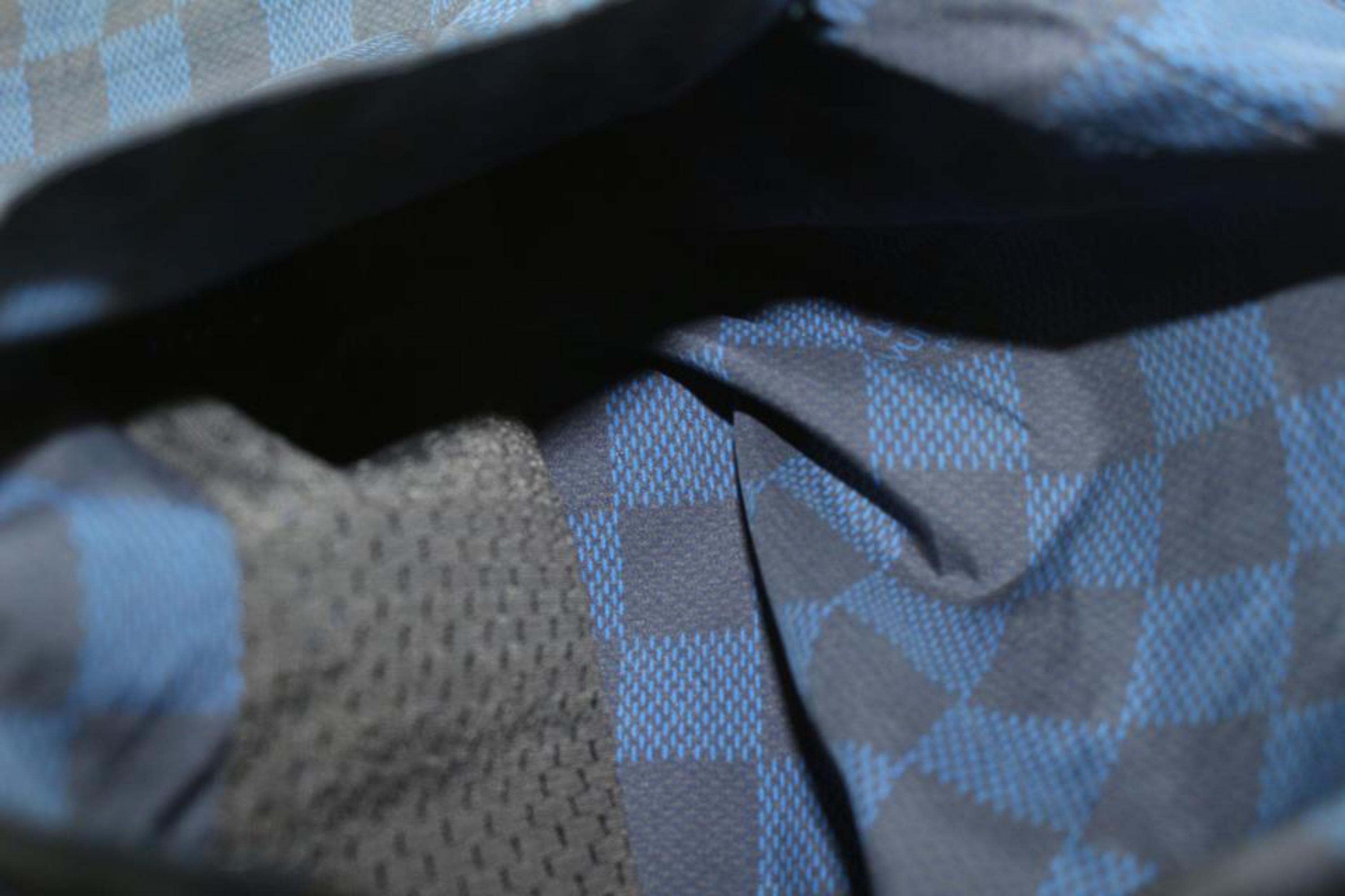 Louis Vuitton Men's Large Blue Damier Board Shorts Bathing Suit Swim 125lv29 5