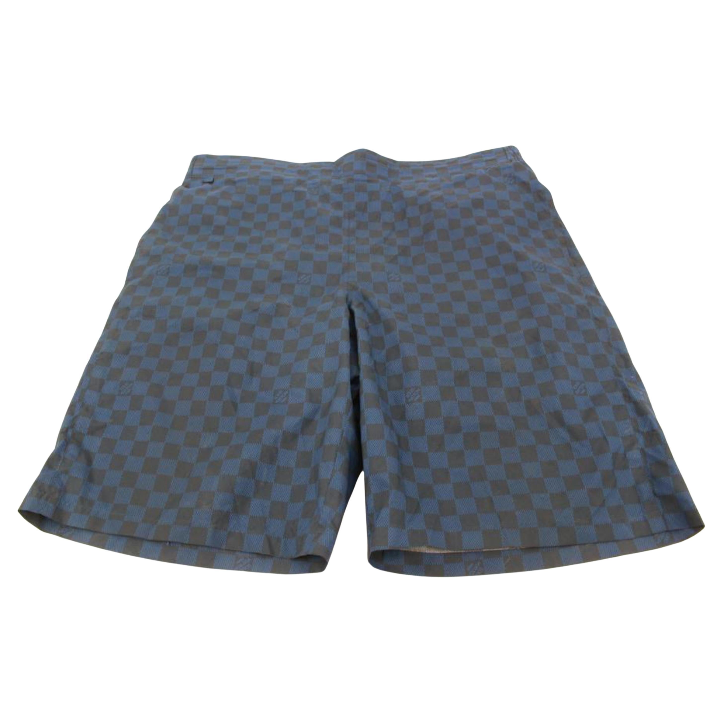 Blue Louis Vuitton Shorts - 2 For Sale on 1stDibs  louis vuitton mesh  shorts, lv mesh shorts, louis vuitton boxing shorts
