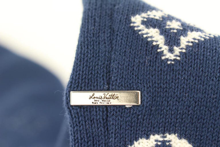 Louis Vuitton Since 1854 Monogram Blue Mens Sweater - Blinkenzo