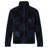 Louis Vuitton Men's S LV x Nigo Jacquared Damier Fleece Blouson Zip Jacket 1110lv1