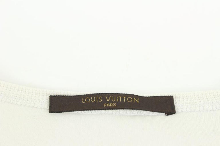 Louis Vuitton Men's Medium White Wardrobe Jersey Sleeve T-Shirt 15lv34s For  Sale at 1stDibs