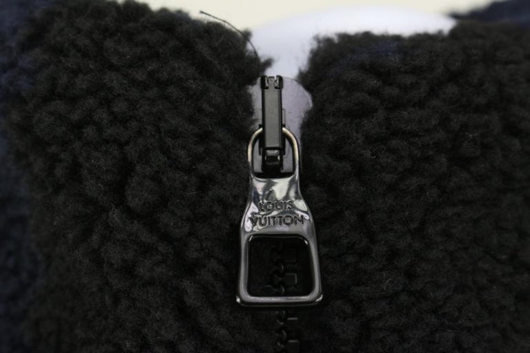 Louis Vuitton Men's S LV x Nigo Jacquared Damier Fleece Blouson Zip Jacket  1110l For Sale at 1stDibs