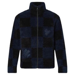 Louis Vuitton Men's S LV x Nigo Jacquared Damier Fleece Blouson Zip Jacket 1110l