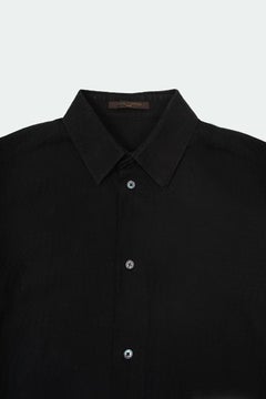 Louis Vuitton Men's Black Cotton Shirt, Size S/M, Excellent Condition