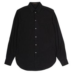 Louis Vuitton Men's Black Cotton Shirt, Size S/M, Excellent Condition