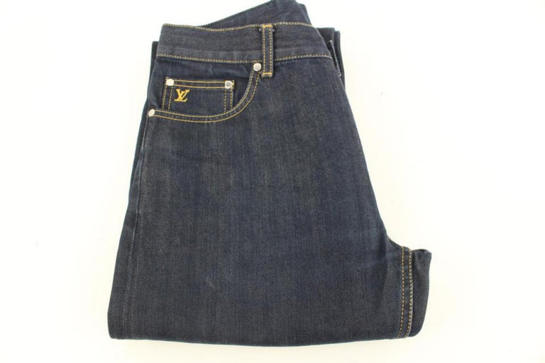 Authentic Louis Vuitton Mens Regular Denim Jeans size 34x30