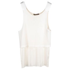 Louis Vuitton Men's Sleeveless Cotton Top M White Casual Summer Style