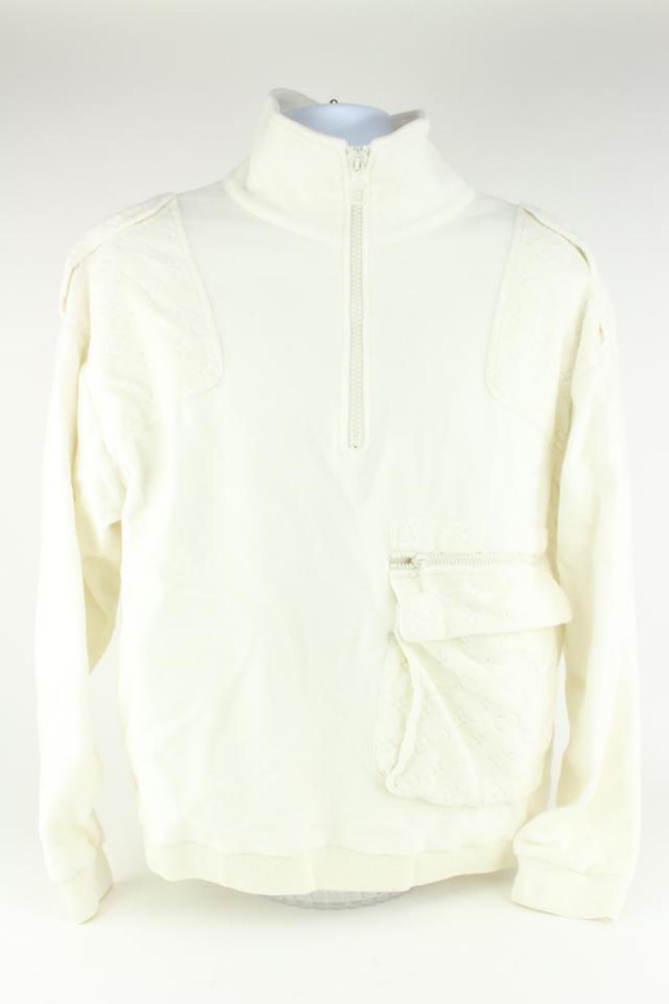 Louis Vuitton Mens Small Plain Rainbow Runway Velour Monogram Zip Sweatshirt106l For Sale 6